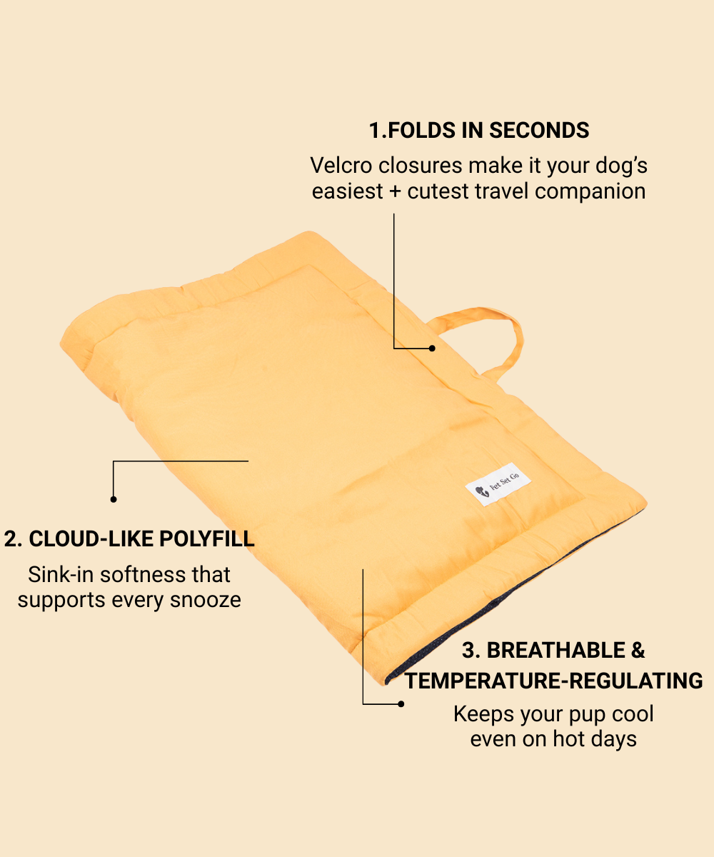 Coloured Pet Mat - Yellow