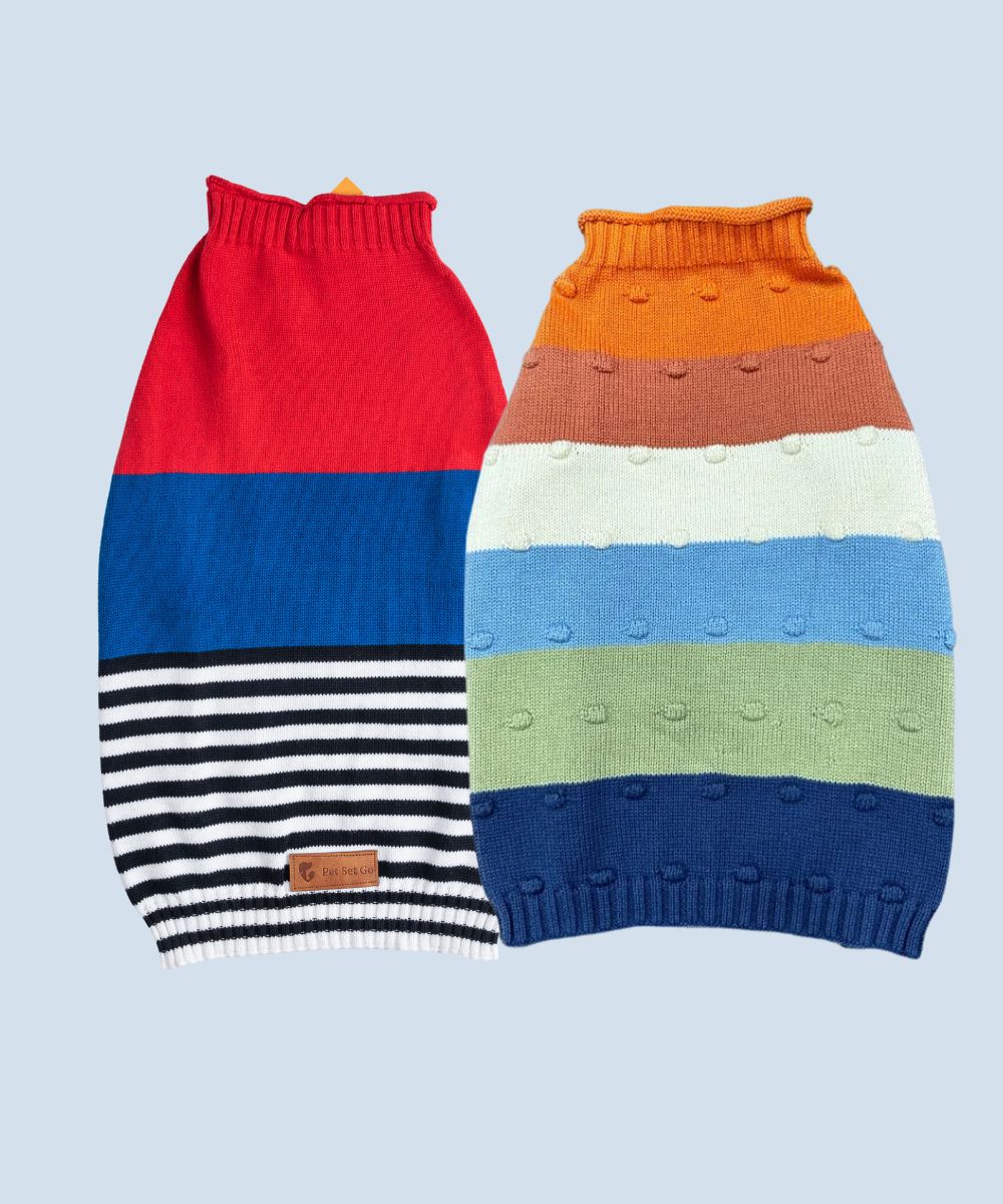 Wintry Dog sweaters Pack of 2