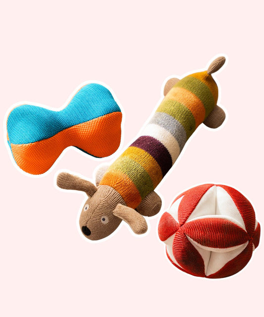 Pack of Dog Toys Trouble Trio